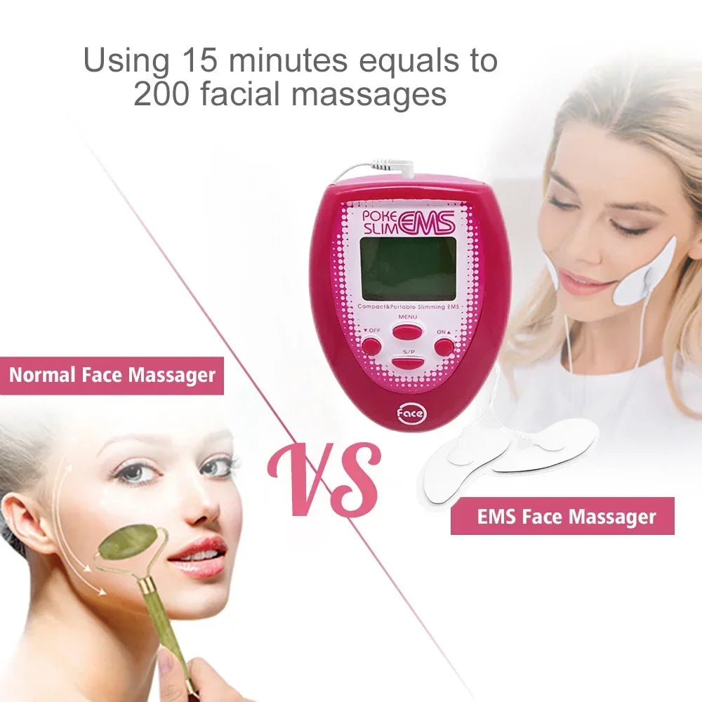 EMS Facial Massager Eye Face Lift Skin Tightening Anti-Wrinkle V-Shaped Face Muscle Stimulator Double Chin Remover Beauty Device