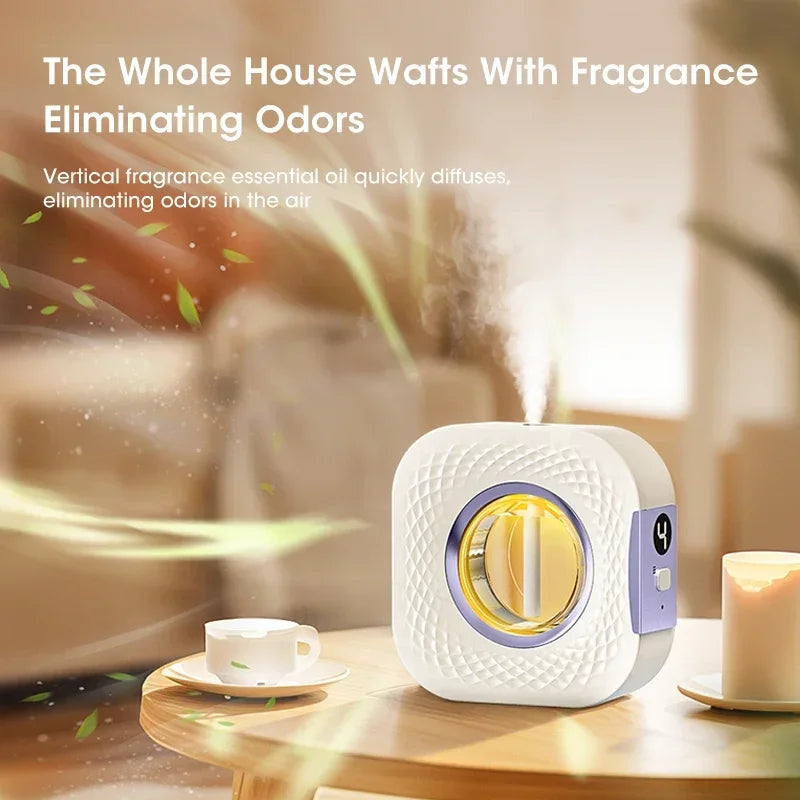 2024 New Diffuser Aromatherapy Machine USB Smart Air Purifier with Display for Kitchen Toilet Bathroom Car  Air Deodorization