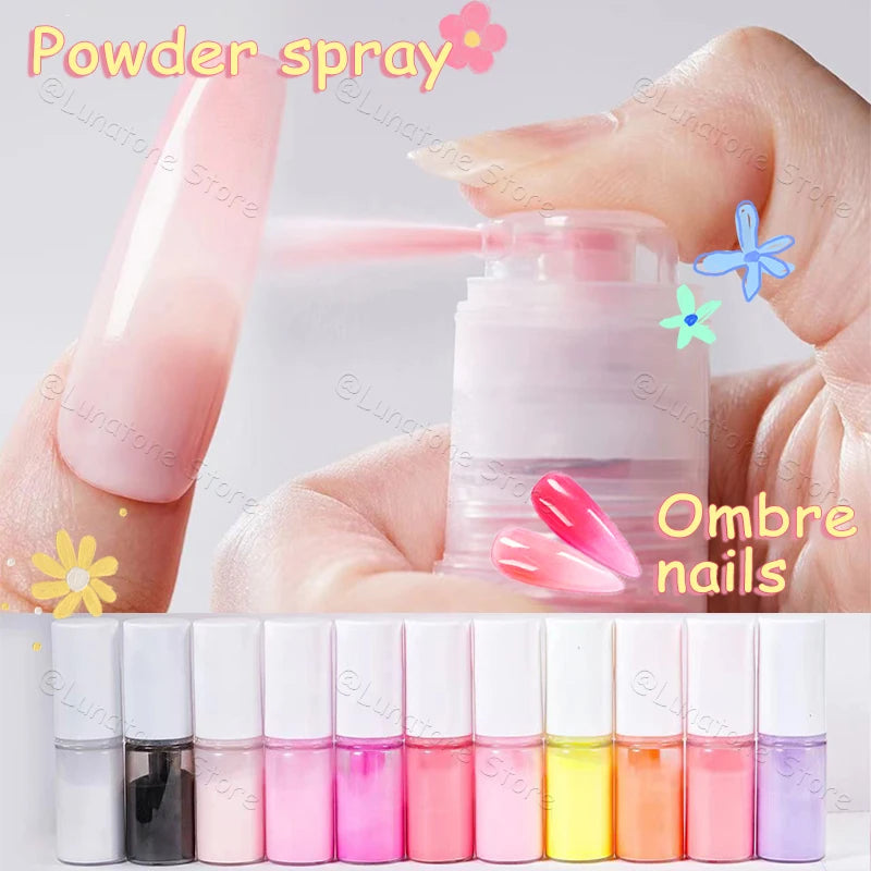 2024 Top Selling Ombre Spray Powder Nail Art 10g Ombre Spray For Nail Create A Few Seconds To Achieve A Gradient Effect Pigment