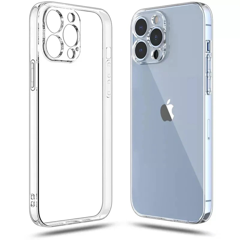 Clear Phone Case For iPhone 15 Pro Max Case Silicone Cover on iPhone 15 Plus Ultra Slim for iPhone 15 Pro Shell Back Bumper Capa
