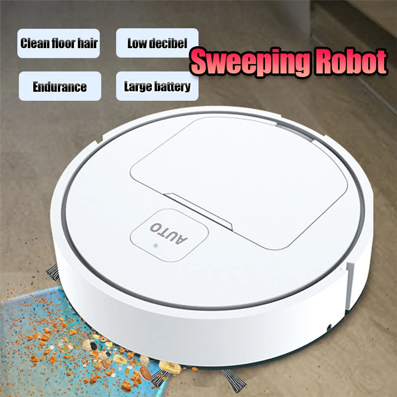 2024 New Fully Automatic Robotic Vacuum Intelligent Low Noise Floor Sweeper Dust Catcher Carpet Cleaner Black or white ﻿