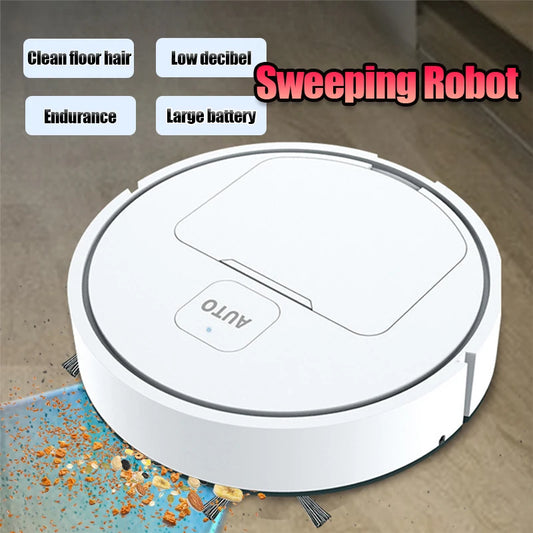 2024 New Fully Automatic Robotic Vacuum Intelligent Low Noise Floor Sweeper Dust Catcher Carpet Cleaner Black or white ﻿