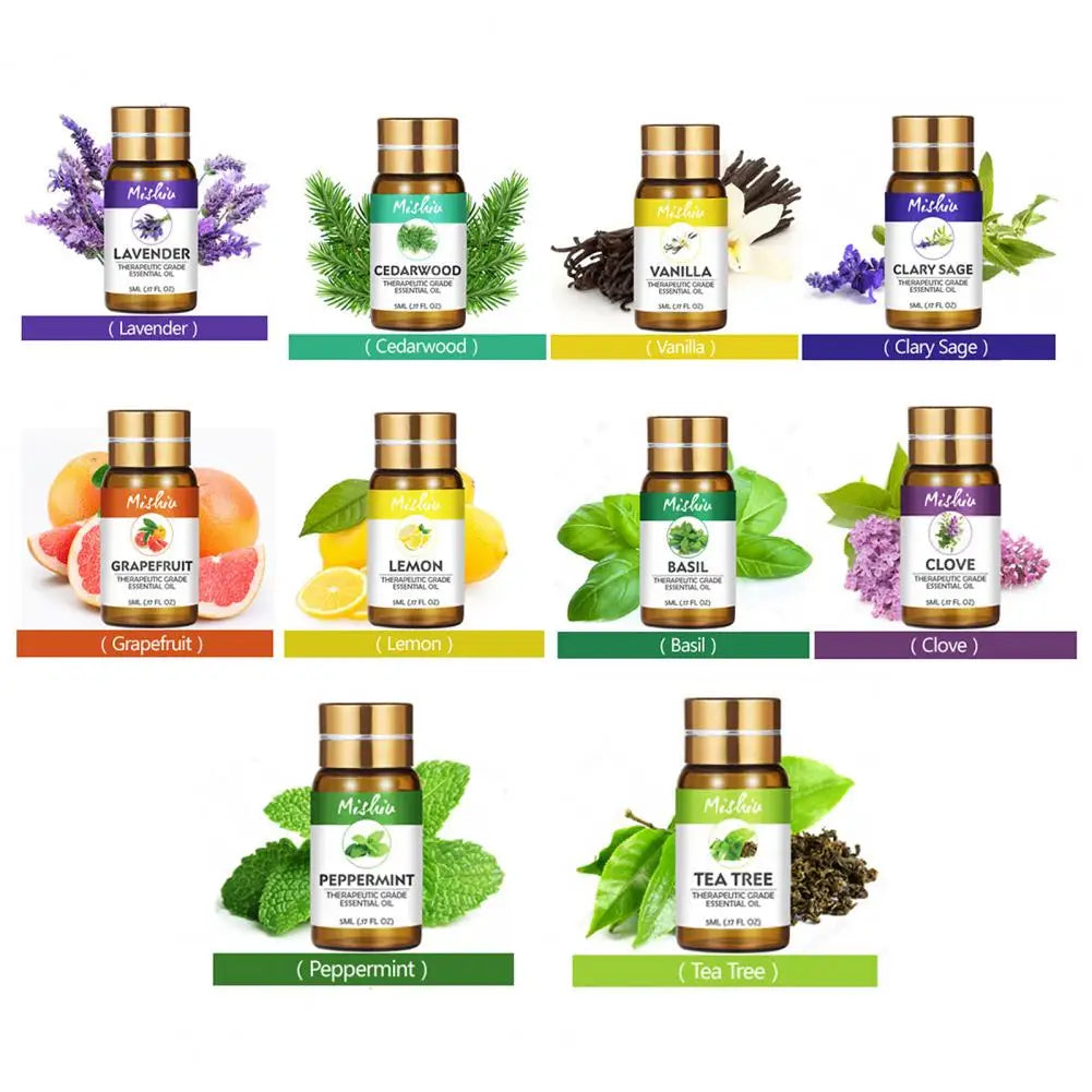 5ml Aromatherapy Oil Plant Extracts Natural Ingredients Soothing Diffuser Humidifier Aromatherapy Essential Oil Home Supplies