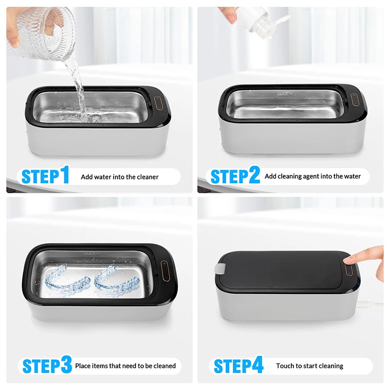 Contact Lens Cleaner Glass Washer Ultrasonic Jewelry Vibrator High Frequency Wash Machine Ultrasound Clean Ultra Sonic Scrubber