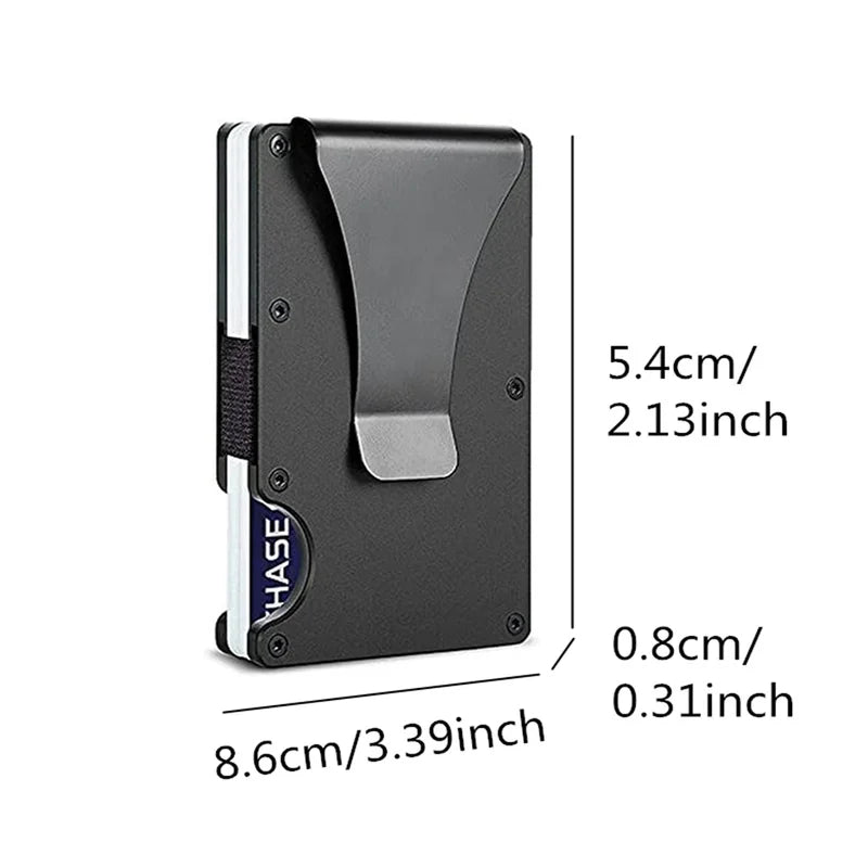 2024 Rfid Credit Card Holder Men Women Minimalist Wallets Metal Slim Thin Tactical Business ID Bank Cardholder Case porte carte