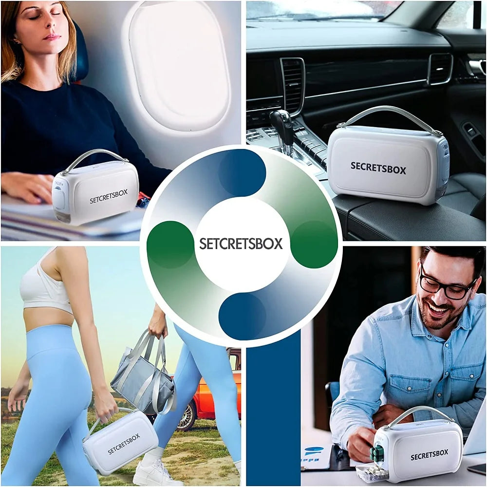 Mini Fridge For Insulin Diabetic Madicine Portable Refrigerator 36-46℉ Cooler Travel Case 20000mAh Battery USB Charger 12-36H