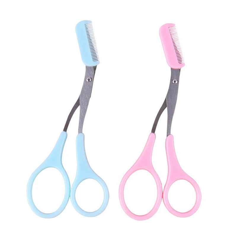 Eyebrow Trimmer Scissor Beauty Products For Women Eyebrow Scissors With Comb Stainless Steel Makeup Tools Beauty Scissors