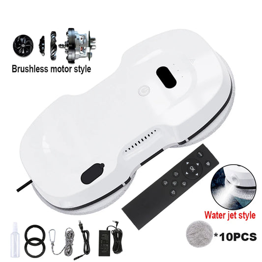 Fully automatic window cleaning robot household 5600Pa water spray window cleaning robot anti falling vacuum cleaner