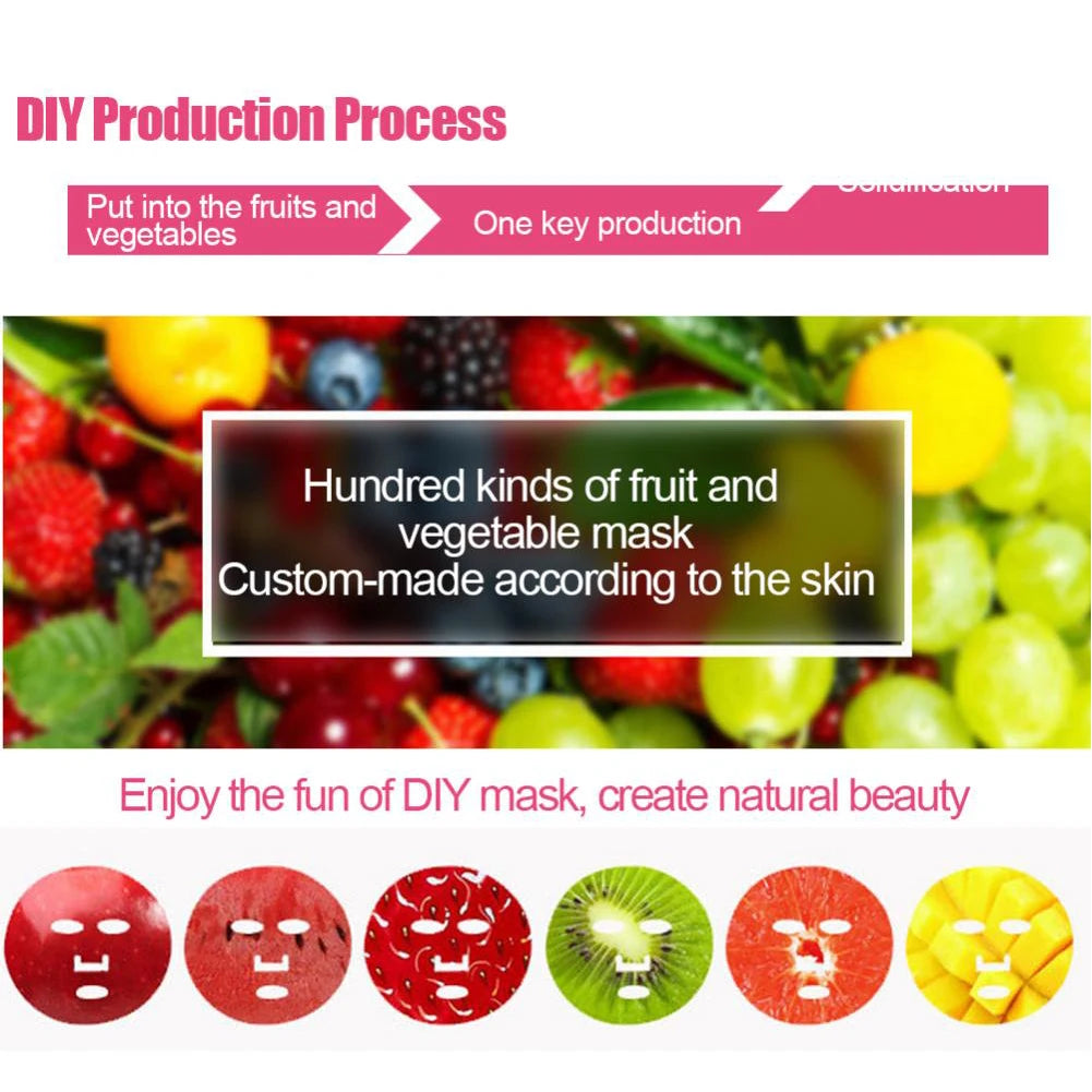 Automatic Mask Maker Vegetable Mask Machine Automatic Facial Mask Maker DIY Natural Fruit Vegetable Collagen Face Mask Machine