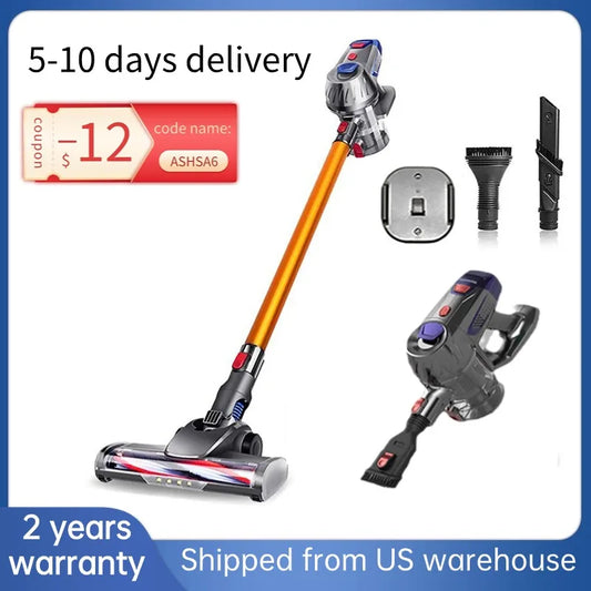 Wireless Handheld Vacuum Cleaner For Home Electric Broom 20kPa Powerful Suction Carpet Floor Bedding Cleaner Removable Battery