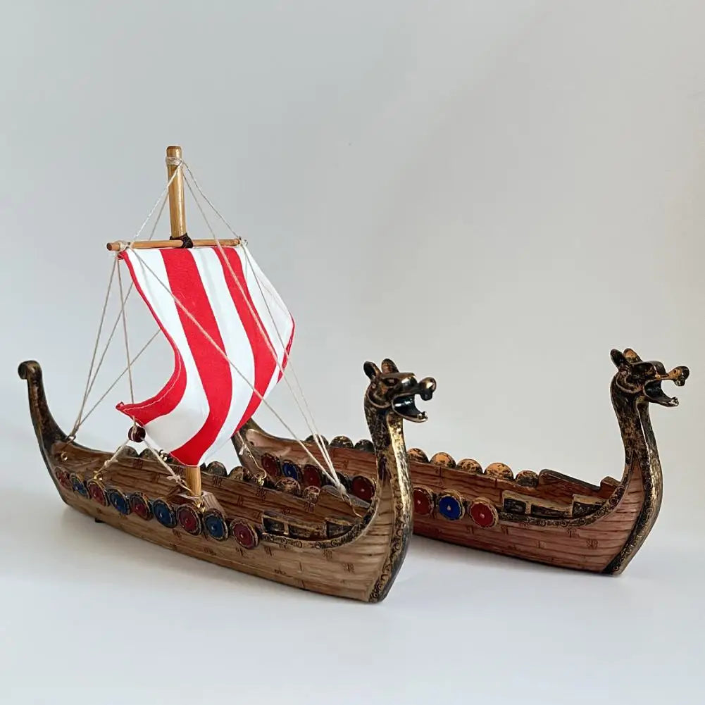 Creative Sailing Ship Model Smooth Edges Sailing Boat Figurine Sailing Boat Statue Ornament Office Decoration Decorative