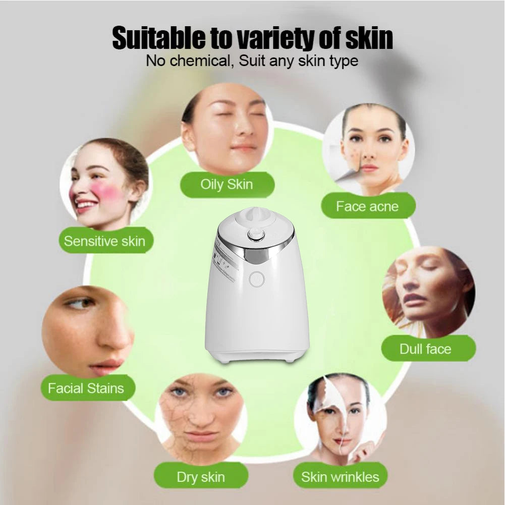 Automatic Mask Maker Vegetable Mask Machine Automatic Facial Mask Maker DIY Natural Fruit Vegetable Collagen Face Mask Machine