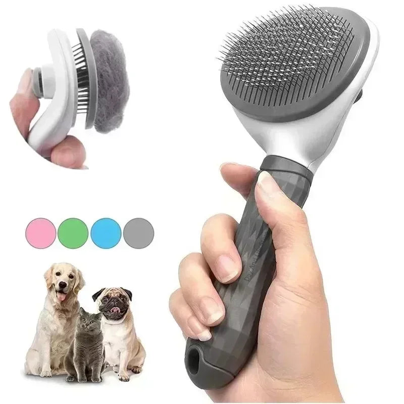 Cats and Dog Hair Removal Brushes Dogs Anti-slip Pet Grooming Brushes Comb for Dog Puppy Hair Care Supplies Brush for Cats Home
