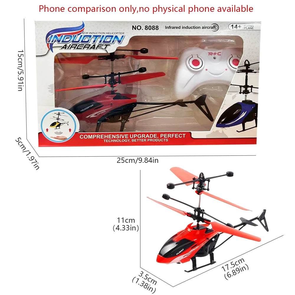 RC Helicopters Drone Mini RC Drone Remote Control Induction Hovering Gesture Control Suspension Helicopter Aircraft Children Toy