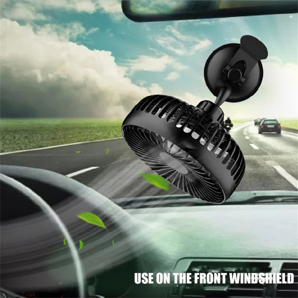 Car 12/24V USB 3 Gears Adjustable Fan Universal Auto Interior Parts Vehicle Accessories Fit For Car Home Bedroom Office