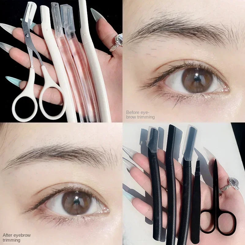 Eyebrow Trimmer Scissor Set Beauty Products for Women Eyebrow Scissors with Comb Eyebrow Shaver Makeup Tools Beauty Scissors