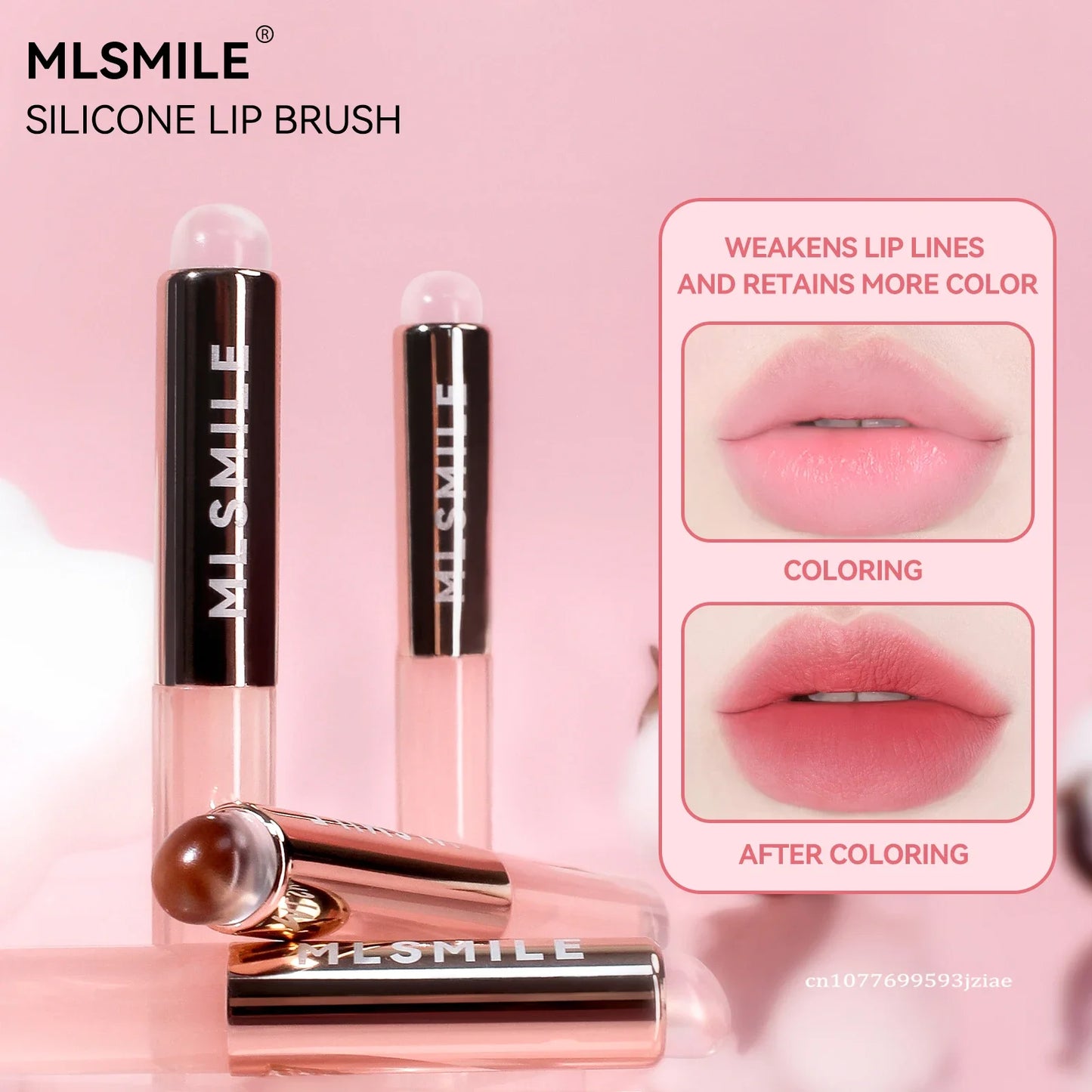 Silicone Lip Brush Q Soft Like Fingertips Lip Mud Concealer Cream Blend Smudge Applicator Makeup Brush Multi-use Round Head