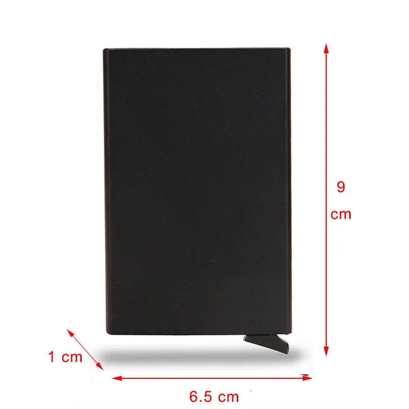 Anti Rfid Blocking ID Credit Card Holder Case Metal Wallet Thin Slim Men Women Bank Cardholder Magic Smart Minimalist Wallet