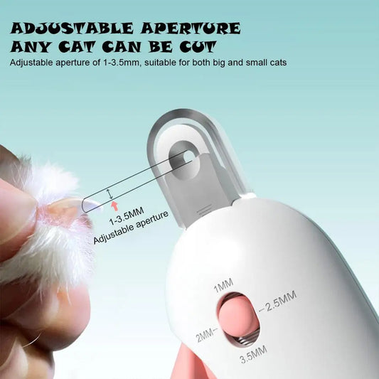 2in1 Pet Nail Gravity Push Nail Trimmer Easy-to-Carry Hole Safety And Nail Grinder Dog Products Adjustable Beauty C H6R5