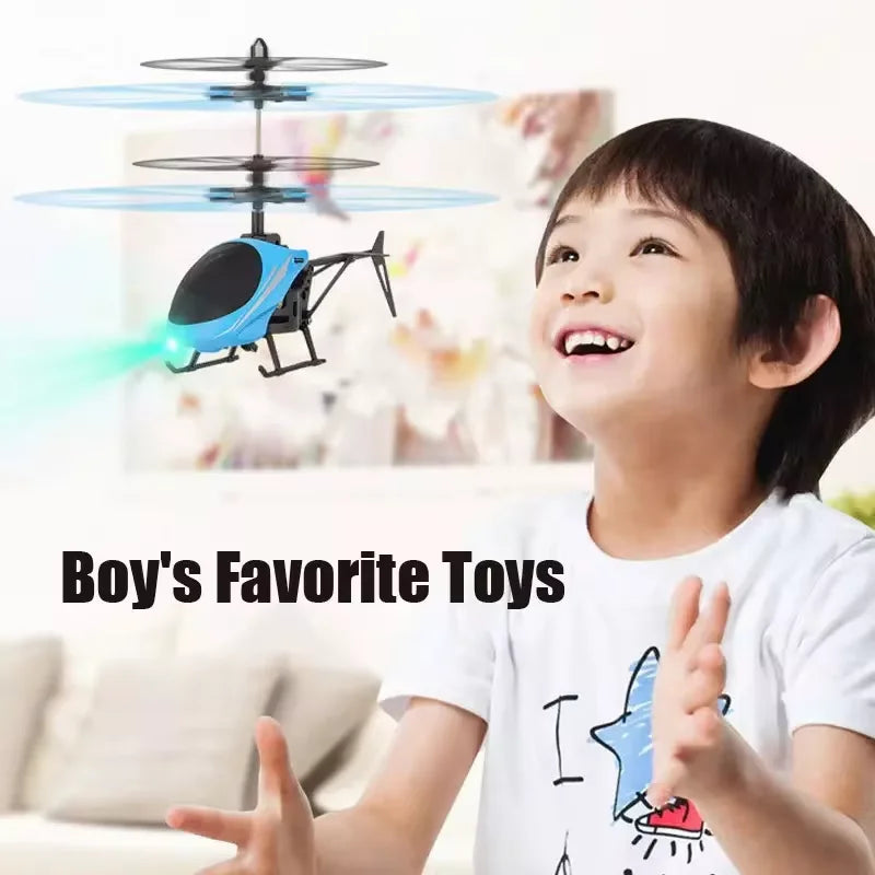 Remote control aircraft Floating two-way helicopter fall resistant play with lights rechargeable flight