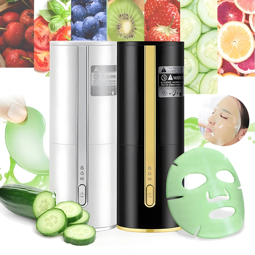 2 In 1 Facial Mask，Maker Blender，Juicer Smart Self-made Natural Vegetable Collagen Fruit Mask Home Used Facial SPA Beauty Device
