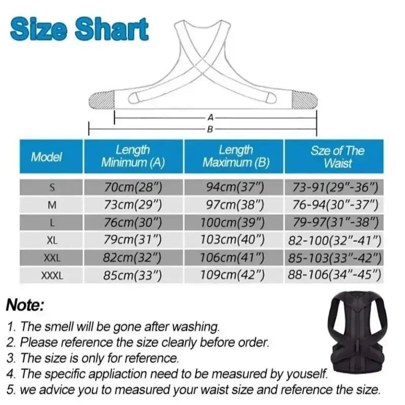 Adjustable Back Posture Corrector For Boys And Girls Relieves Back Pain With Breathable Shoulder Straps And Waist Belt
