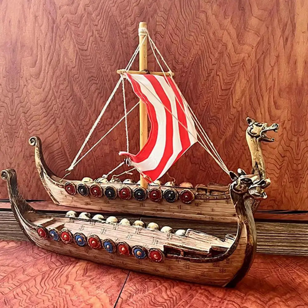 Creative Sailing Ship Model Smooth Edges Sailing Boat Figurine Sailing Boat Statue Ornament Office Decoration Decorative