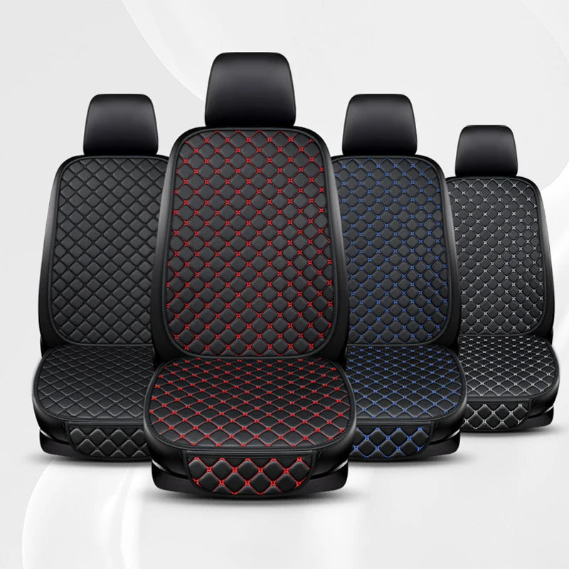 New Pu Leather Universal Car Seat Cover Seat Back Cushion Minimalism Seat Cushion Wear-resistant and Durable Four Seasons