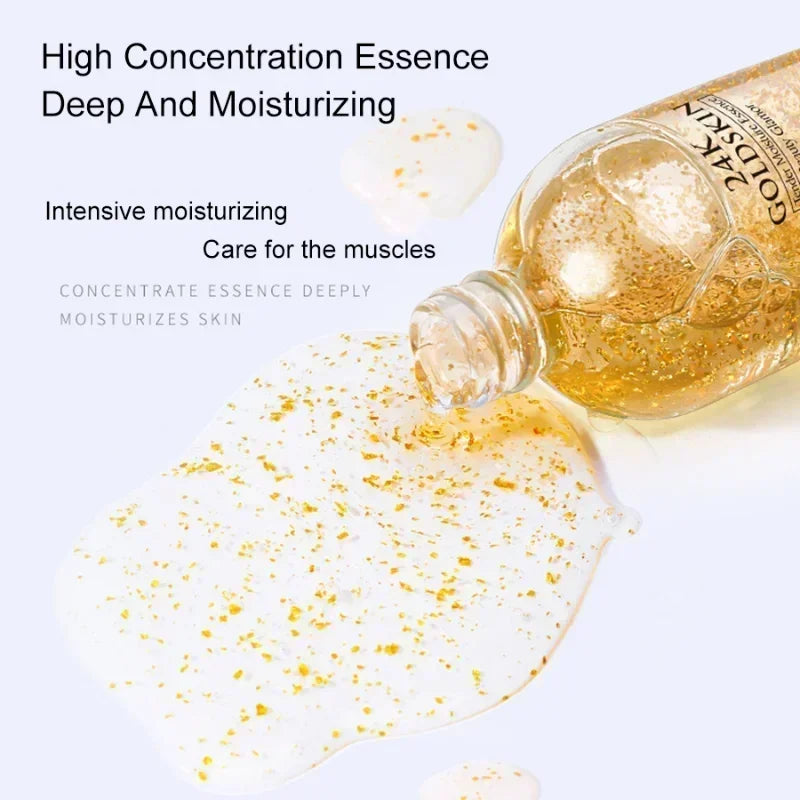 24k Gold Face Serum Brightening Skin Care Products Hyaluronic Acid Niacinamide Facial Nourish Smooth Care Beauty Health