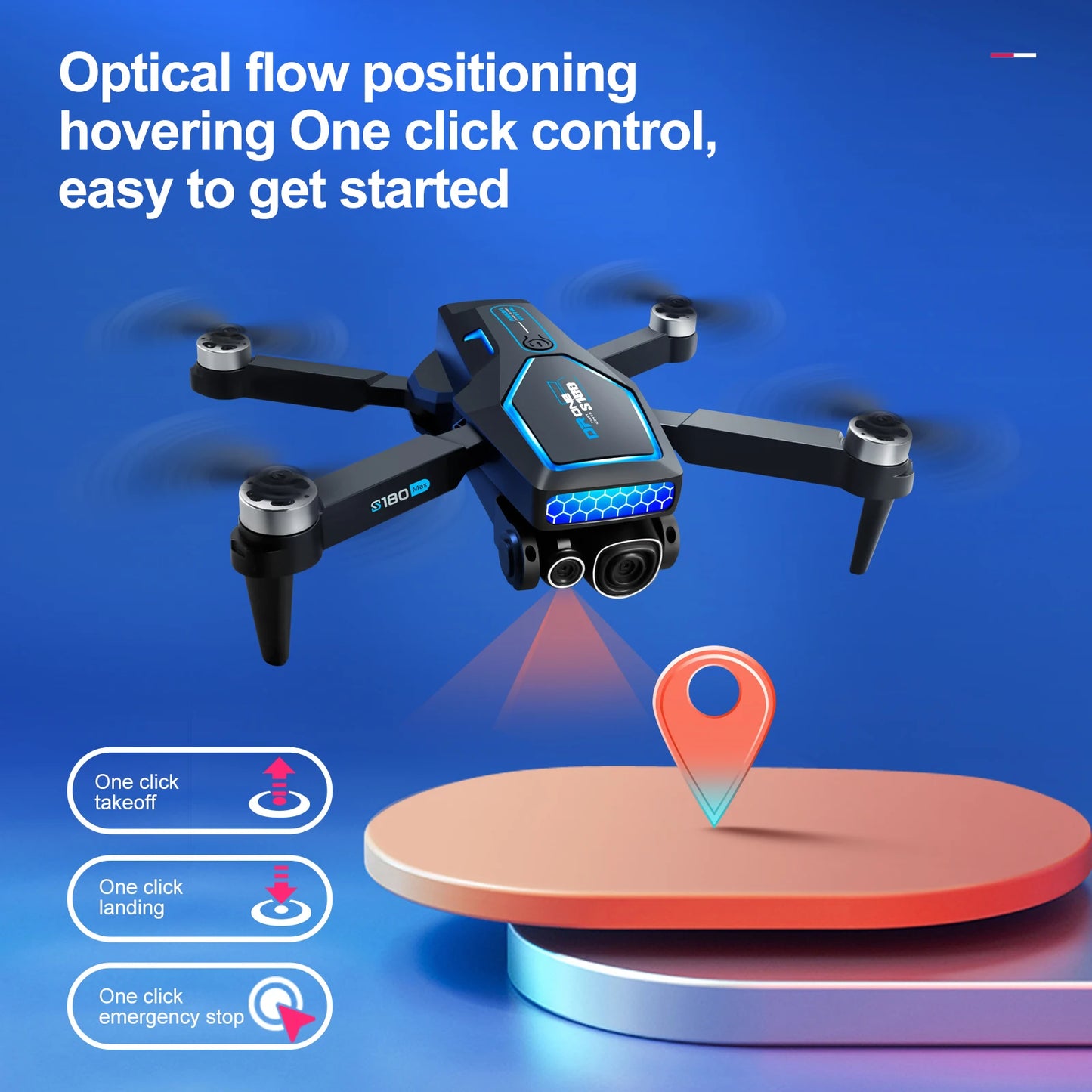 S180  Drone Professional With 8K Camera HD GPS WIFI 5G 360 ° Obstacle Avoidance Dual Brushless Motor Foldables RC Quadcopter Toy