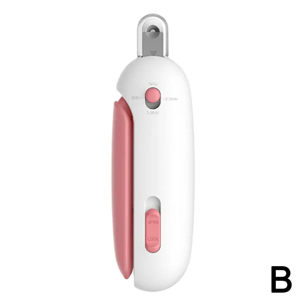 2in1 Pet Nail Gravity Push Nail Trimmer Easy-to-Carry Hole Safety And Nail Grinder Dog Products Adjustable Beauty C H6R5
