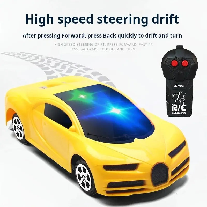 Two Channel Mini Remote Control Remote Children's Toy Car New Year's Birthday Gift Without Battery