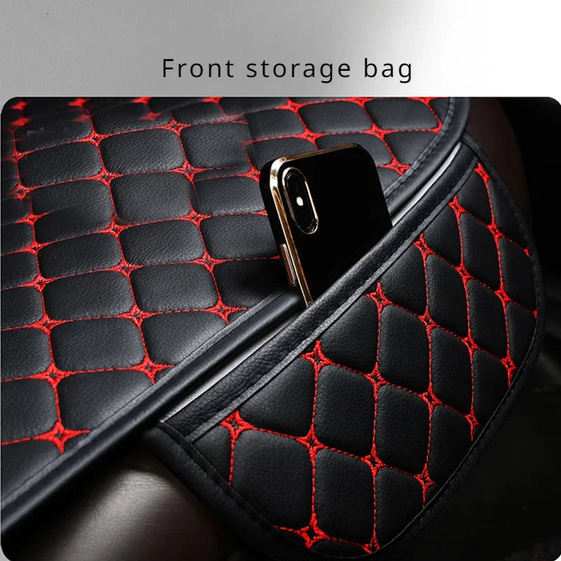 New Pu Leather Universal Car Seat Cover Seat Back Cushion Minimalism Seat Cushion Wear-resistant and Durable Four Seasons
