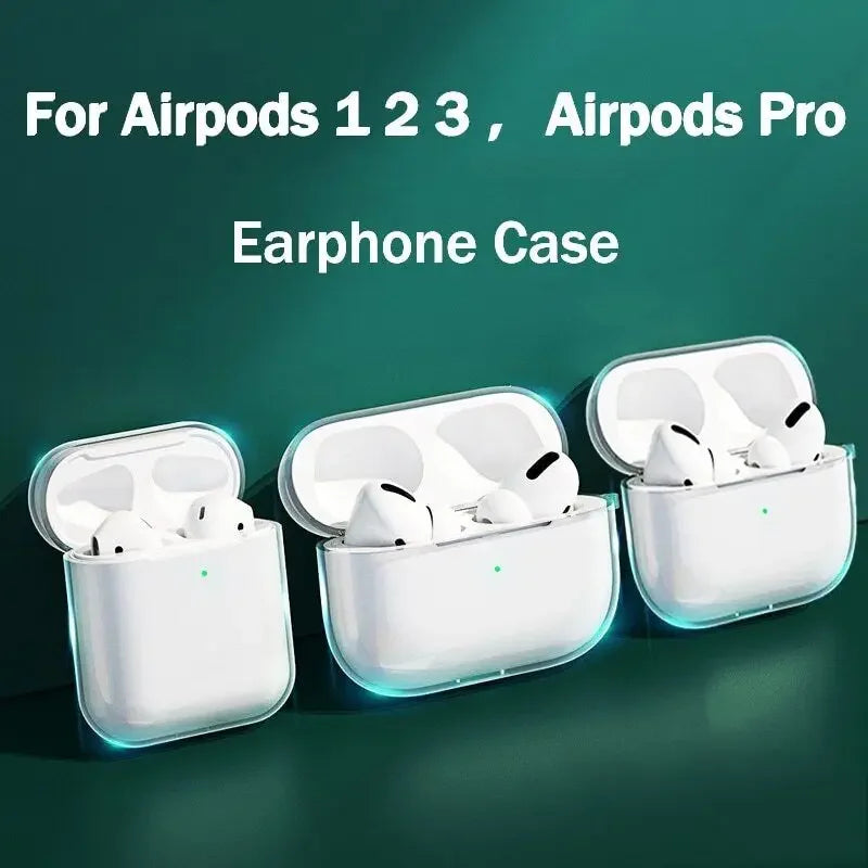 Silicone Transparent Case For Apple Airpods 1 2 Cover Earphone Case
