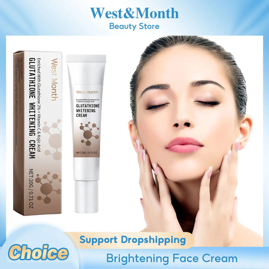 Glutathione Face Cream Lighten Dark Repair Brightening Fade Fine Line Lifting Firm Nourish Moisturizing Korean Skin Care Product