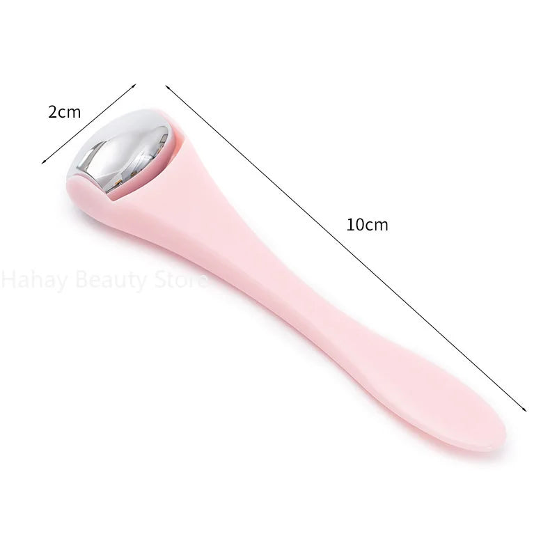 Double Head Stainless Steel Ice Roller Eye Cream Stick Dual-Use Eye Cream Spoon Face Ice Dressing Beauty Stick Face Massager