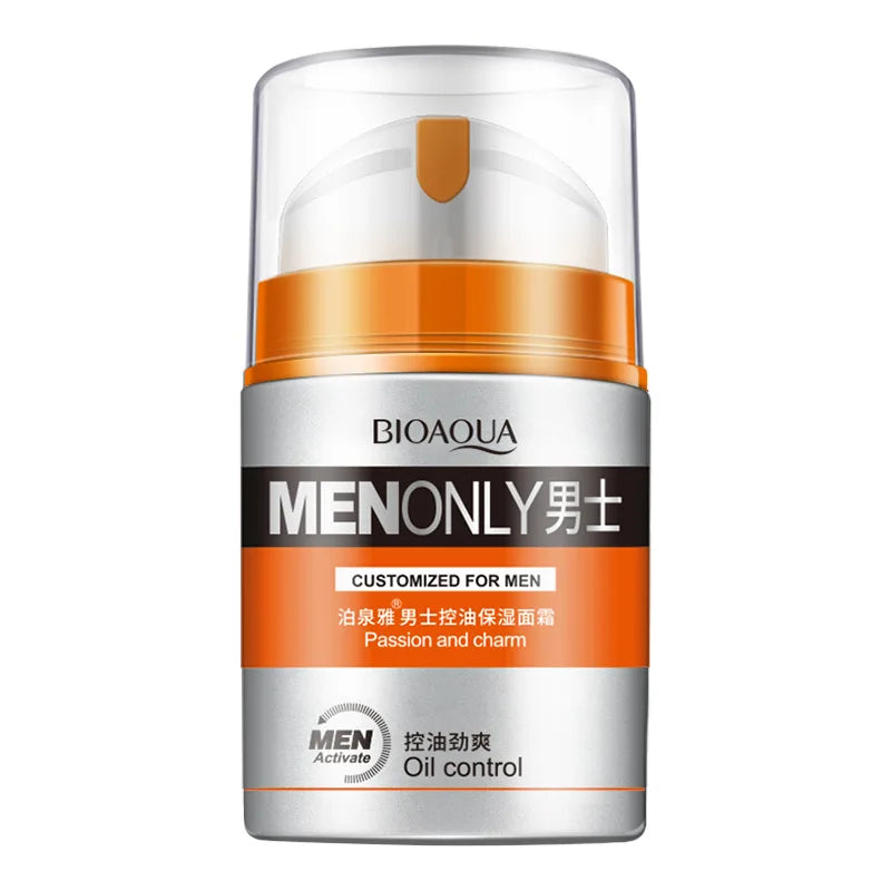 BIOAQUA Brand Men Skin Care Deep Hydrating Moisturizing Oil-control Face Cream Firming Day Cream 50g Men's Skin Care Products