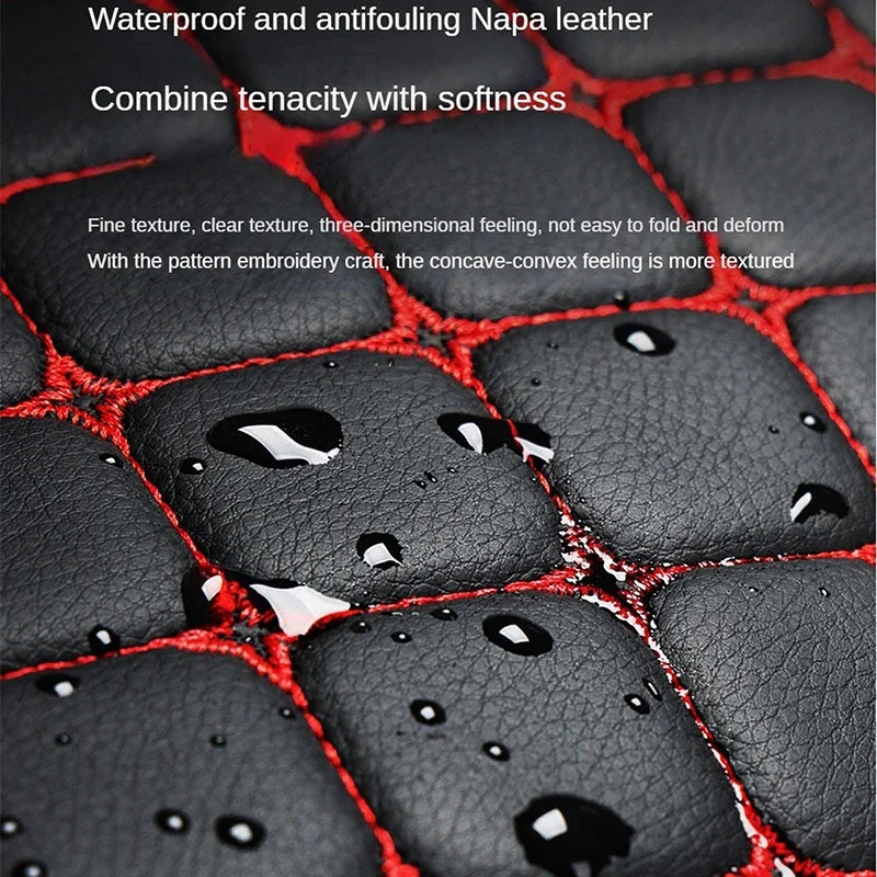 New Pu Leather Universal Car Seat Cover Seat Back Cushion Minimalism Seat Cushion Wear-resistant and Durable Four Seasons