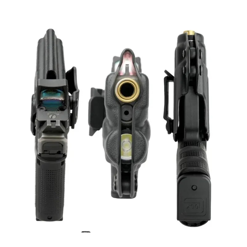 Carbon Fiber kydex IWB Holster Inside The Waistband For Glock G19 G25 G32 G23 G45 Mos Gen 3 4 5 Streamlight TLR 8 8A Flashlight