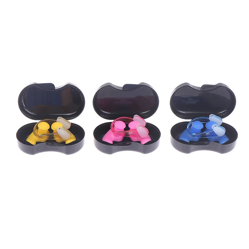 Summer Swimming Earplugs Nose Clip Silicone Waterproof Diving Ear Plugs