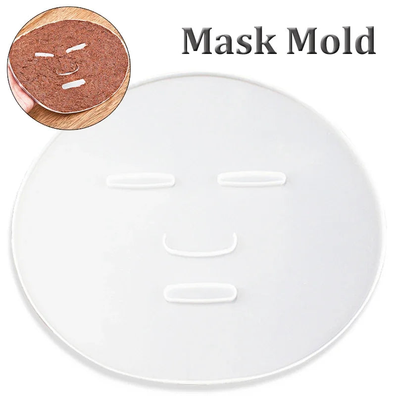 1pcs DIY Face Mask Plate for Fruit Vegetable Mask Natural Collagen Home Use Reuseable Facial SPA Care Mask Making Plate