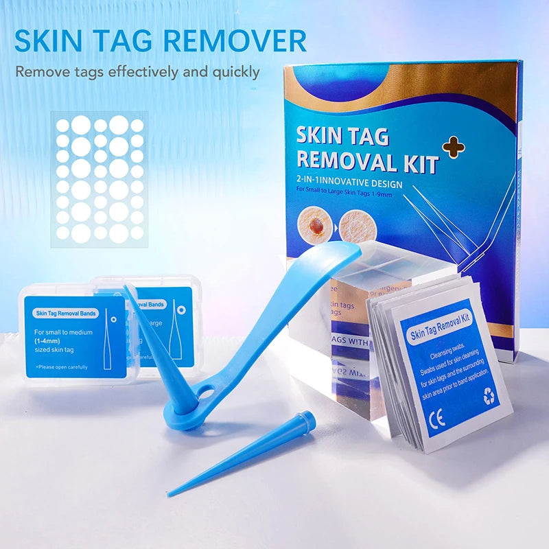 Skin Tag Remover Kit Micro Skin Tag Removal Device Adult Mole Stain Wart Remover Face Care Beauty Tools