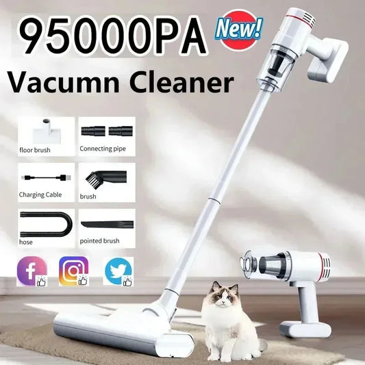 NEW 95000Pa Handheld Wireless Vacuum Cleaner Brushless Motor Strong Suction Car&Home Dual use Dust Pet‘s Hair Collector
