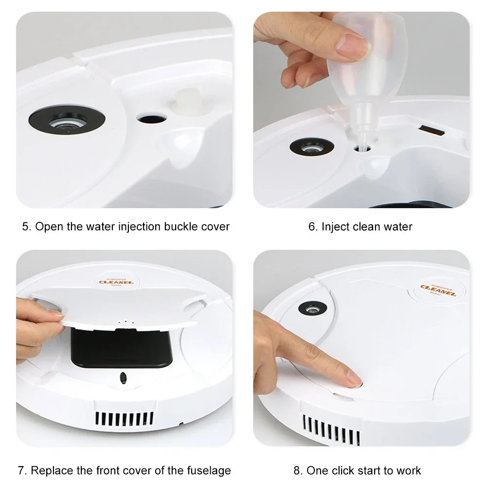 5 In 1 Wireless Sweeping Robot Vacuum Cleaner Multifunction Floor Sweeping Mopping Machine Vacuuming Humidifier Cleaning Tool