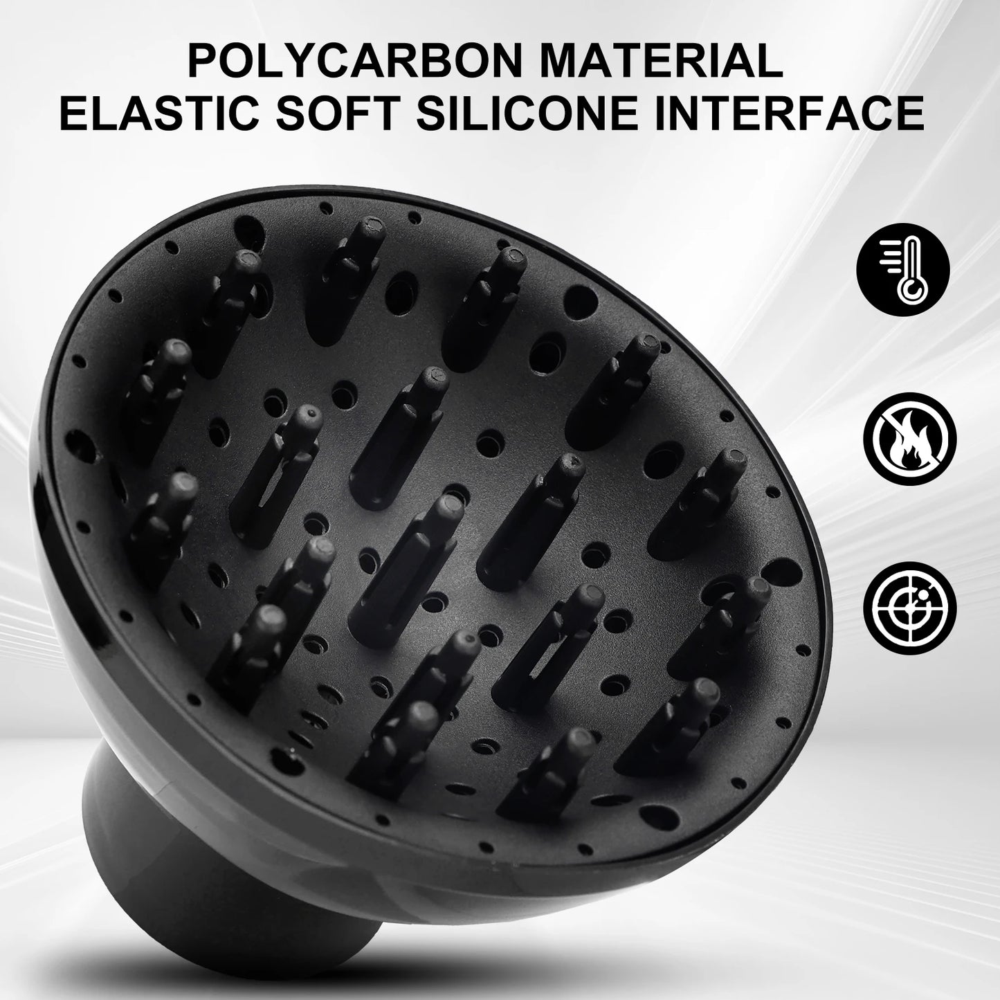 Barbertop Hairdryer Diffuser Cover Temperature Resistant Silica Hairdressing Curly Styling Hair Care Salon