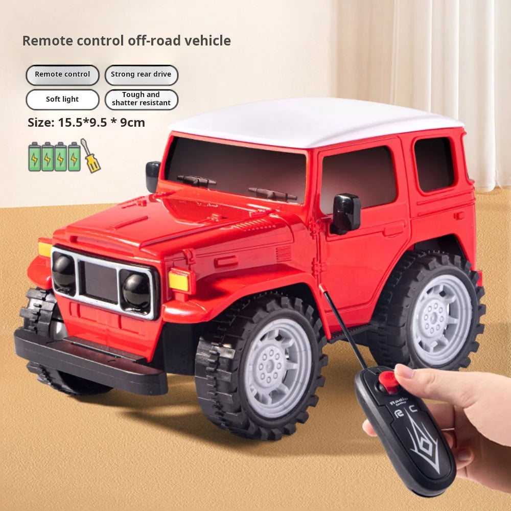 1 Pc Two-Way Electric Remote Control Car Simulation Electric Camouflage Off-Road Sports Car Model Boy Baby Toy(Without Battery)