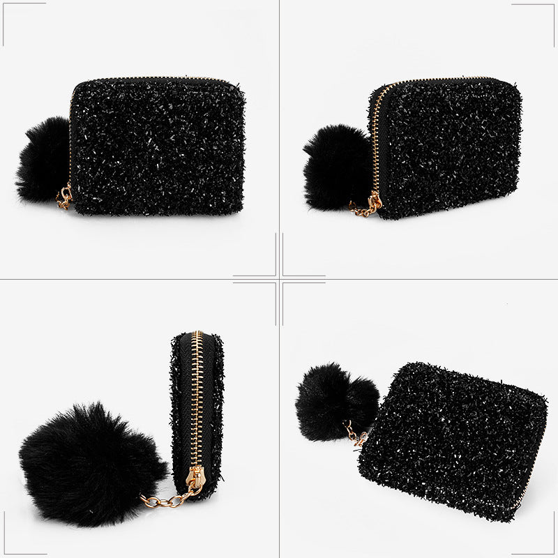 Short Solid Color Mini Multi-Card Small Wallet