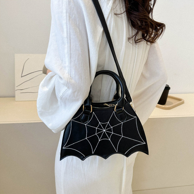 price 2.90 weight 280g Halloween Spider Web Saddle Bags Fashion Personality Crossbody Shoulder Bag With Handle Women's Handbags