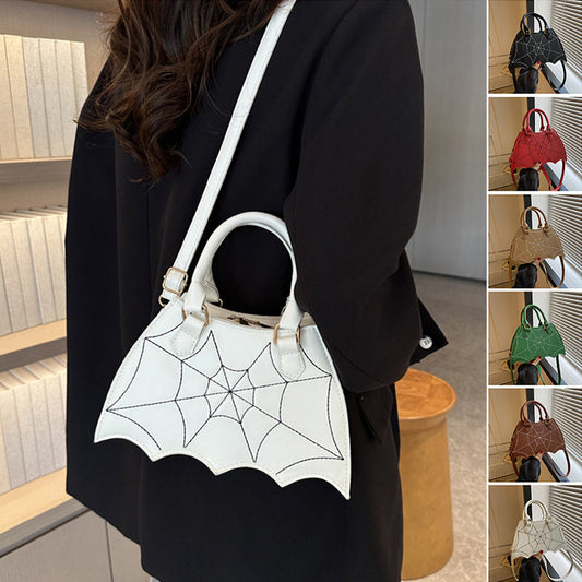 price 2.90 weight 280g Halloween Spider Web Saddle Bags Fashion Personality Crossbody Shoulder Bag With Handle Women's Handbags